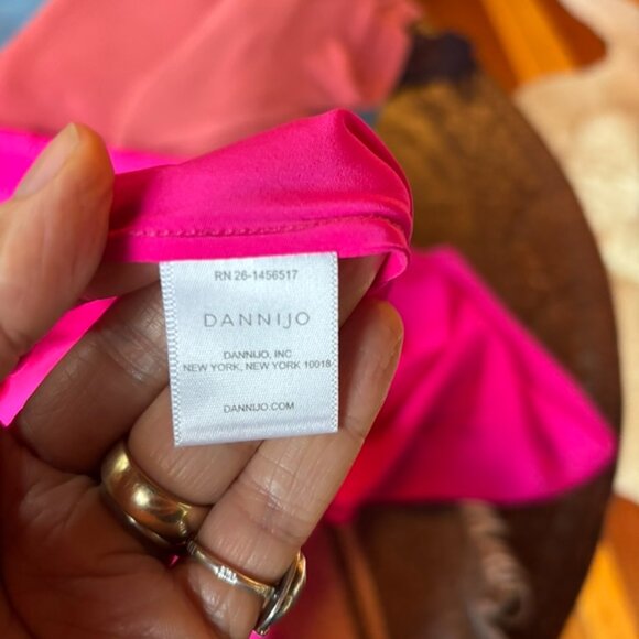Silk hot-pink slip dress - Dannijo - Picture 6 of 6